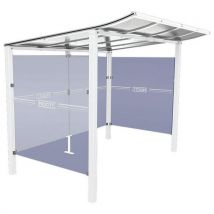 Abri Caisse Modulo 2.50 M Avec Bardages Latéraux Blanc 9010