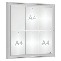 Vitrine D'affichage Classique 75 X 75 Cm - Anodisé
