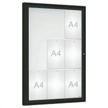 Vitrine D'affichage Classique 105 X 75 Cm - Noir 9005