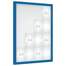 Vitrine D'affichage Classique 135 X 100 Cm - Bleu 5010
