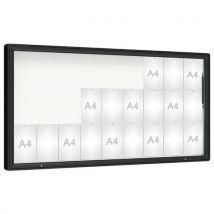 Vitrine D'affichage 2000 - 100 X 201 Cm - Noir 9005