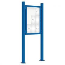 Vitrine D'affichage 2000 - 100x75 - Pot. Quatro Init. Platines Bleu 5010