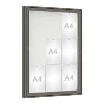 Vitrine D'affichage 1000 - 100x75 - Gris Procity