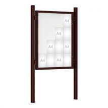 Vitrine D'affichage 1000 - 135x100 - Pot. Quatro Init. Scel. Marron 8017