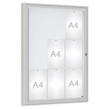 Vitrine D'affichage 1000 Verre 100 X 75 Cm - Anodisé