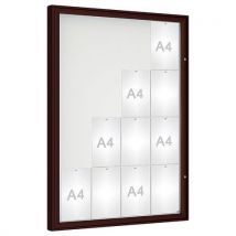 Vitrine D'affichage 1000 Verre 135 X 100 Cm - Marron 8017