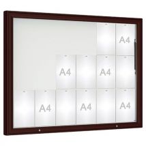 Vitrine D'affichage 1000 Verre 100 X 135 Cm - Marron 8017