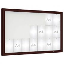 Vitrine D'affichage 1000 Verre 100 X 160 Cm - Marron 8017