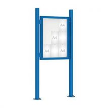 Vitrine D'affichage 1000 - 100x75 Pot. Init. Quatro Platines Bleu 5010