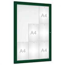 Vitrine D'affichage Tradition 105 X 75 Cm - Vert 6005
