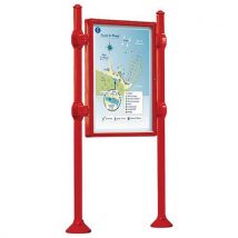 Panneau Province Double Face 120x80 Cm Agora Rouge 3020
