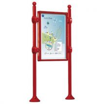 Panneau Province Double Face 120x80cm Boule Rouge Foncé 3004