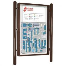 Panneau Carrefour Simple Face 186x131 Cm Marron 8017