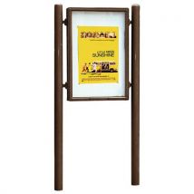 Panneau Carrefour Double Face 125.5x90 Cm Marron 8017