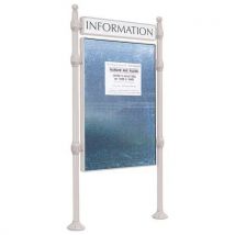 Panneau Affch. Double Face Titre 122.5x87 Boule Gris 7044