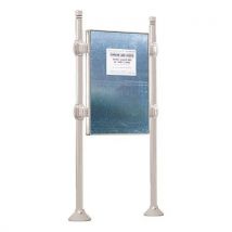 Panneau Affch. Double Face 122.5x87 Cm City Gris 7044