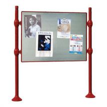 Panneau Affch. Double Face 122.5x167 Cm City Rouge 3004