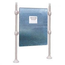 Panneau Affch. Double Face 167x122.5 Cm City Gris 7044