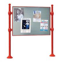 Panneau Affch. Double Face 87x122.5 Cm Boule Rouge 3020