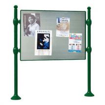 Panneau Affch. Double Face 122.5x167 Cm Boule Vert 6005