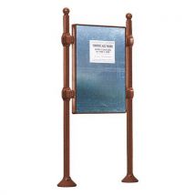 Panneau Affch. Double Face 167x122.5 Cm Boule Aspect Corten