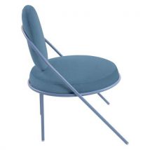 Chauffeuses Sat Structure Bleue Assise Simili-cuir Bleu