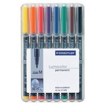 Assortiment Marqueur Lumocolor Trait L:0.8 Mm Pochette De 8