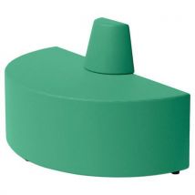 Canapé Ellipto Demi Cercle Assise 41 Simili Cuir Vert D'eau