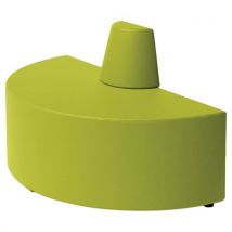 Canapé Ellipto Demi Cercle Assise 41 Simili Cuir Vert Clair