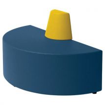 Canapé Ellipto Demi Cercle Ass 41 Simili Cuir Bleu/jaune