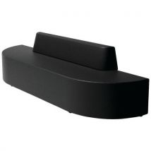 Canapé Ellipto À Adosser Assise 25 Cm Simili Cuir Noir