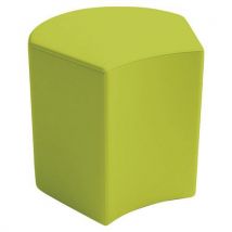 Pouf Camomillia Pétale Hauteur 45 Cm Simili Cuir Vert Clair