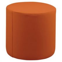 Spouf - Pouf Camomillia Rond Simili Cuir Terracotta - Hauteur 55 cm - Confortable et Élégant - Idéal pour l'Intérieur