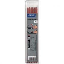 Markal - Recharges pour marqueur Trades-Marker+ Dry Rouge - Pointe Ronde 2mm - Trait Précis