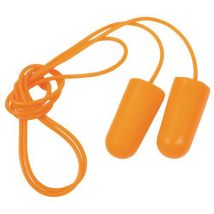 Bouchons D'oreilles + Cordelette + Orange
