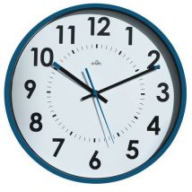 Horloge Silencieuse Ø30cm Bleu
