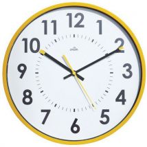 Horloge Silencieuse Ø30cm Jaune