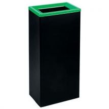 Poubelle Tri Selectif Noir/vert 42l