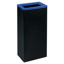 Poubelle Tri Selectif Noir/bleu 42l