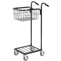 Mini-chariot - 1 Panier - 4 Roues Pivotantes 2 Avec Frein