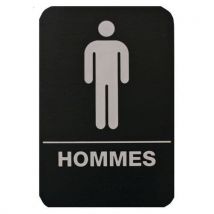 Plaque De Signalisation Homme - Pvc Rigide - Noir