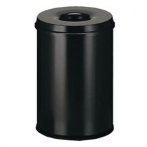 Poubelle Antifeu Manutan - 20l - Noir