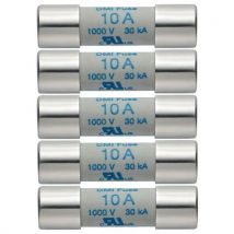 Jeu De 5 Fusibles De Rechange - 10 A / 1000 V - Testo