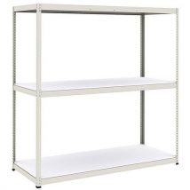 Rayonnage Manutan Rapid 1 1980x2440x915 3 Tab Gris Mela