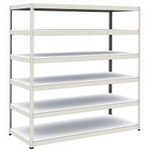 Rayonnage Manutan Rapid 1 2440x2440x915 6 Tab Gris Méla