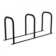 Abri Plus - Borne à vélos en U reliée - Acier galvanisé noir - 2200x550x850 mm - Robuste et durable
