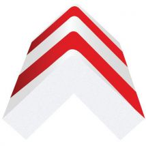 Protecteur Carré Extra Large Angle-coin - Rouge Et Blanc