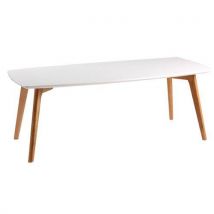 Table Basse Marco 110x50 Cm Haut. 40 Cm Chêne/blanc
