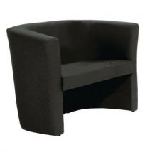 Fauteuil Pio 2 Places - Tissu Noir - Linea Fabbrica