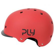 Casque Vélo Ply Plain Rouge 55-58cm